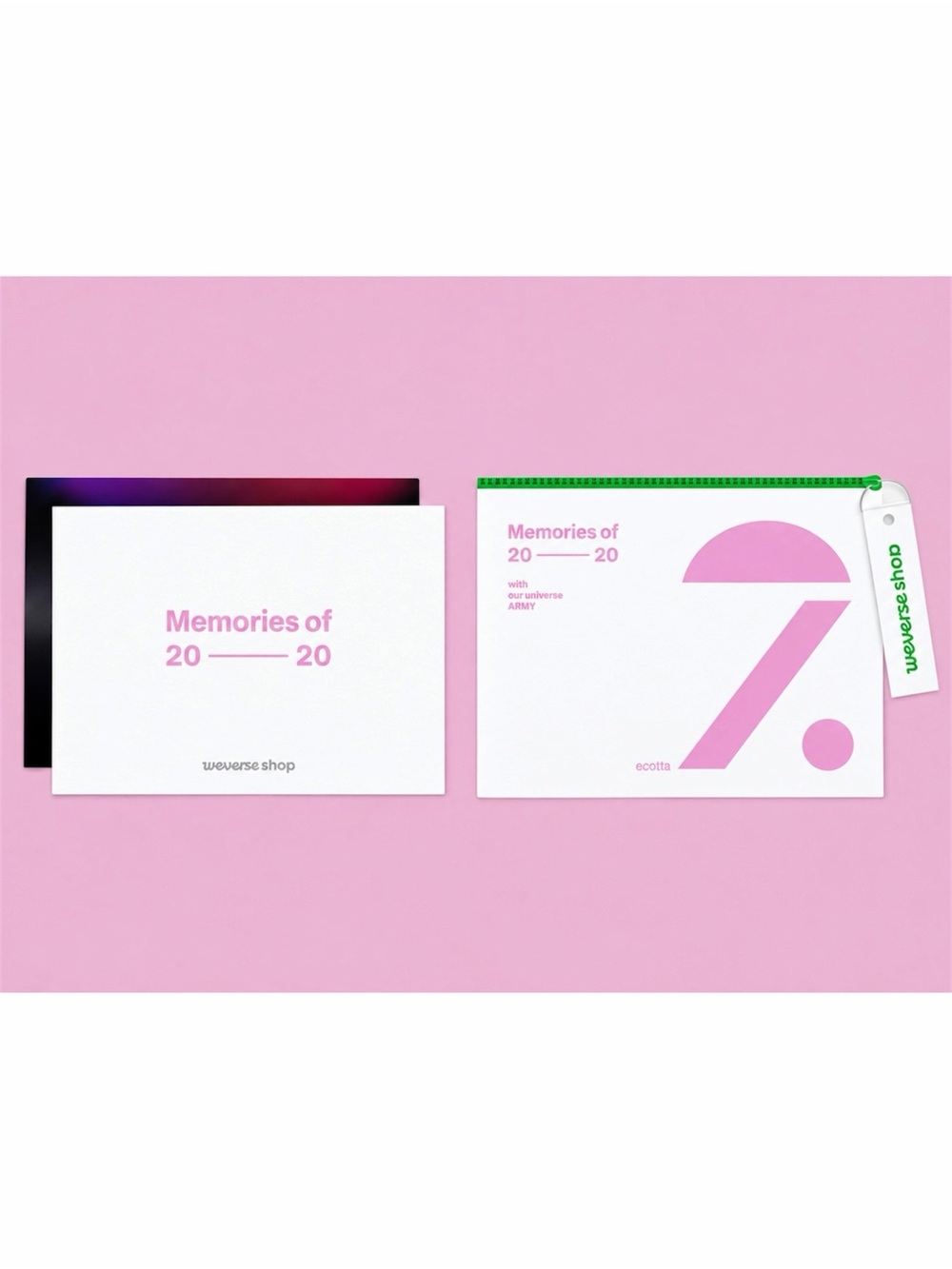 BTS 2020 MEMORIES BLU-RAY WEVERSE SHOP PRE-ORDER GIFT POUCH+3D MINI POSTER